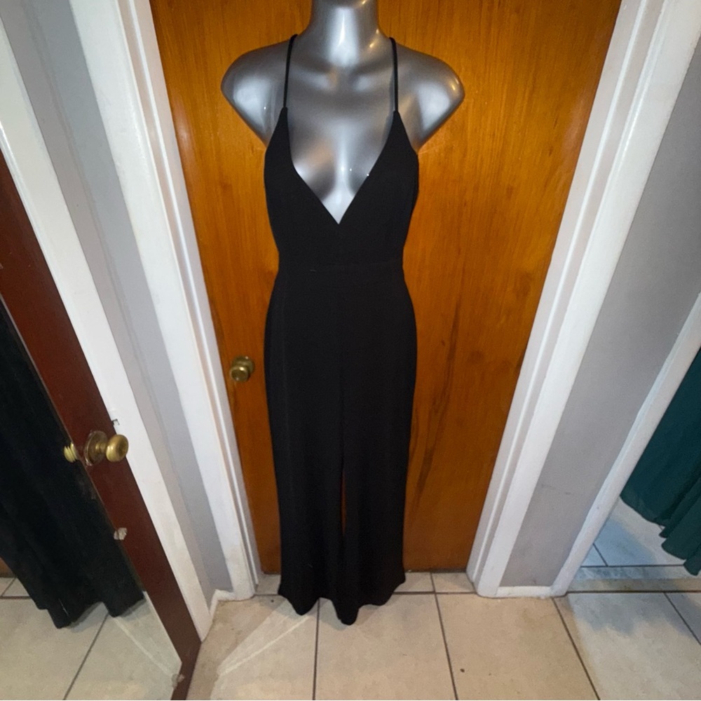 Black Open Back Jumpsuit